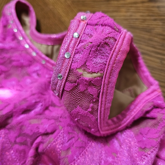 Snowflake Designs Pink Sparkle Leotard - Picture 6 of 7